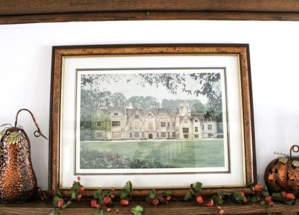 image showing artwork of an English manor