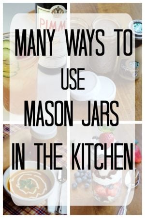Ideas to use mason jars for storage in kitchen