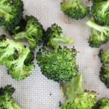 lightly charred broccoli floret