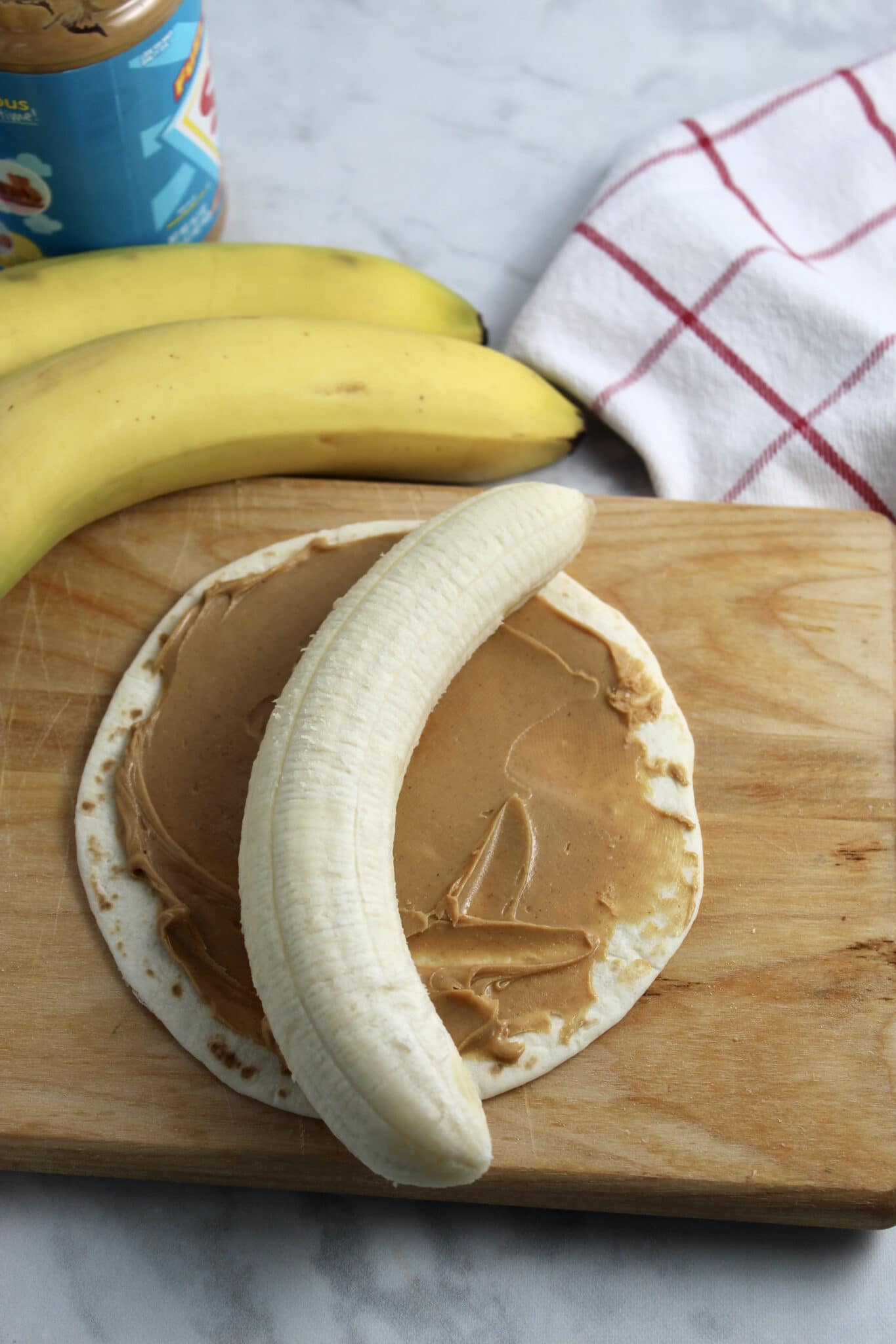 Peanut Butter Banana Fruit Roll