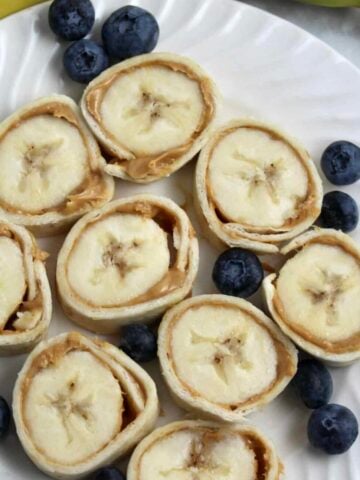 peanut butter and banana roll ups