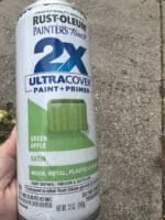 green spray paint container