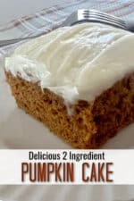 a piece of pumpkin cake with cream cheese icing.