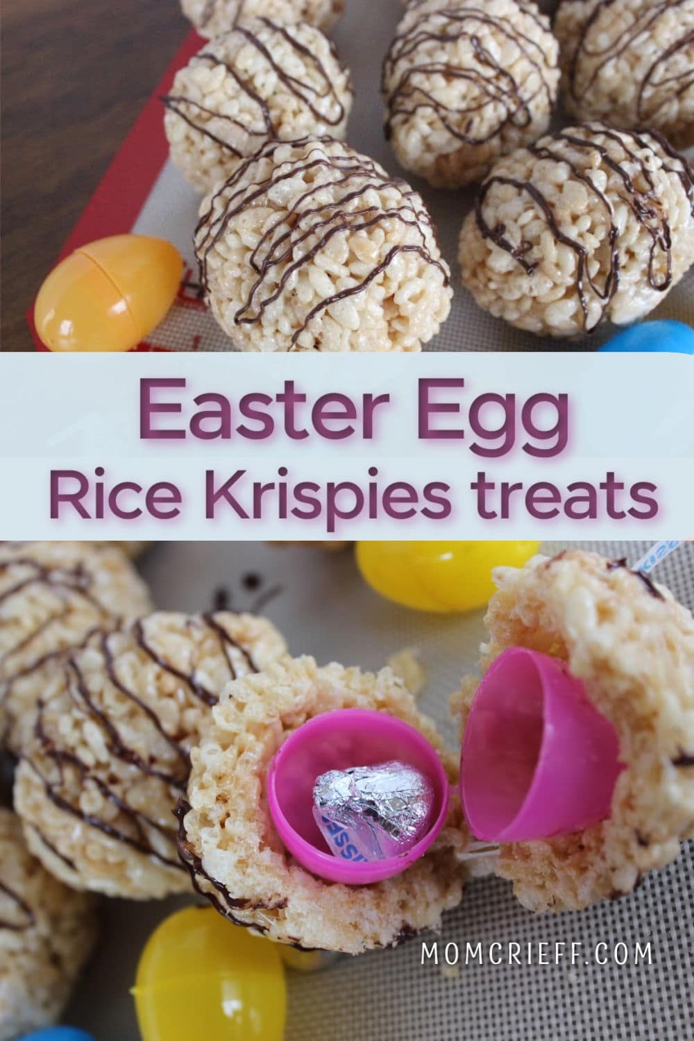 Easter Egg Rice Krispie Treats on a Stick - Reluctant Entertainer