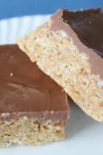 two special K Bars on a white plate.