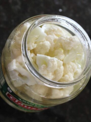 pickled cauliflower in a jar copy