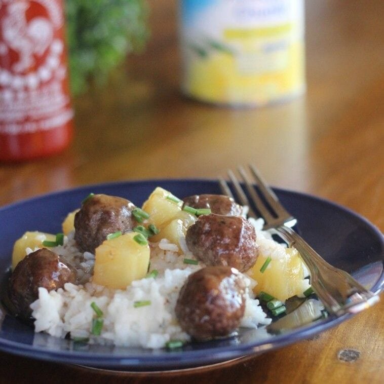Sweet and Sour Meatballs.