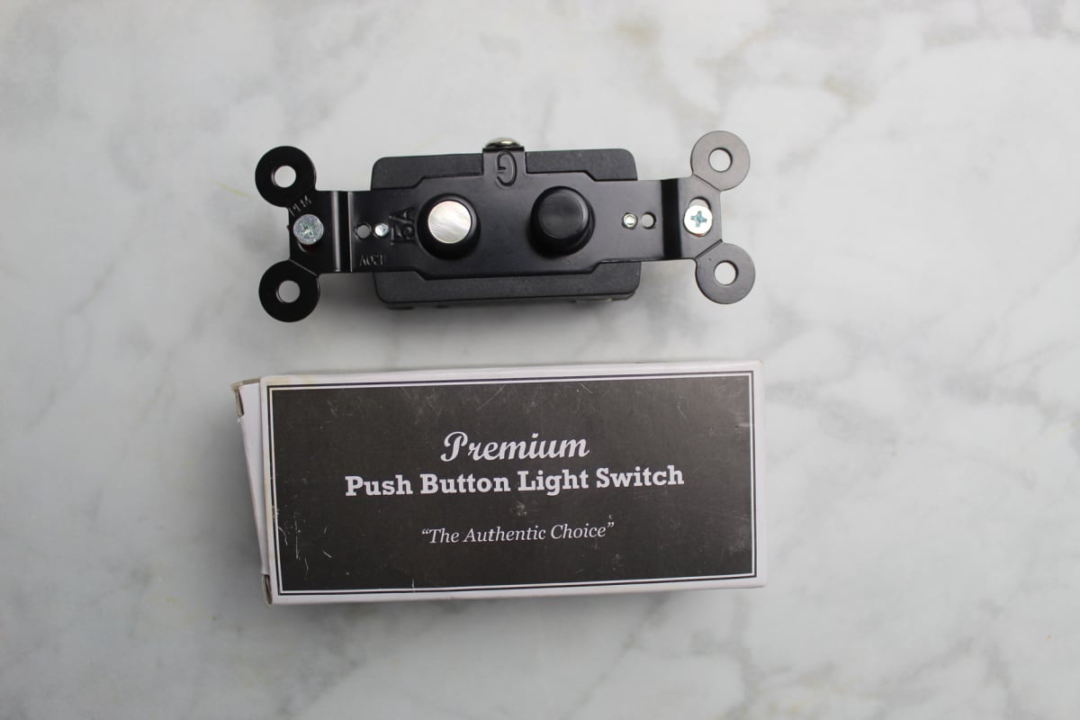 reproduction push button light switch