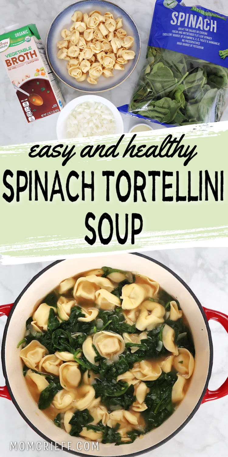 Easy Spinach Tortellini Soup - Momcrieff