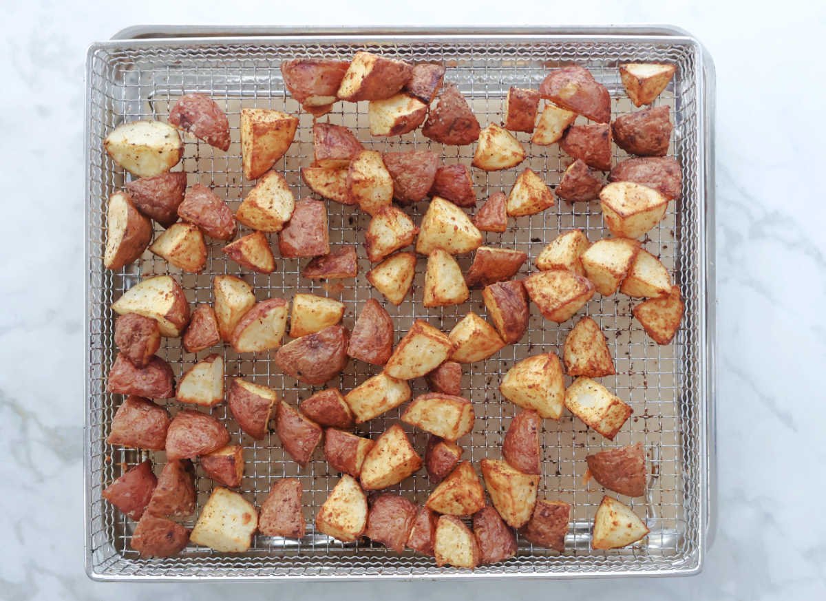 roasted red air fried potatoes