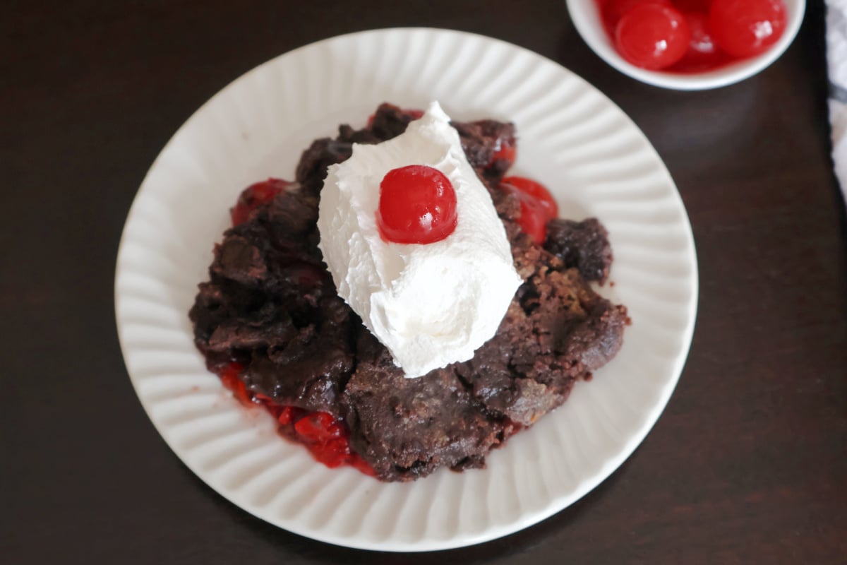 black forest dump cake