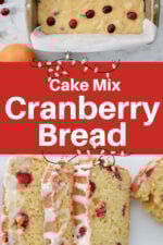 Fresh cranberries and orange zest on a cutting board for cranberry orange bread.