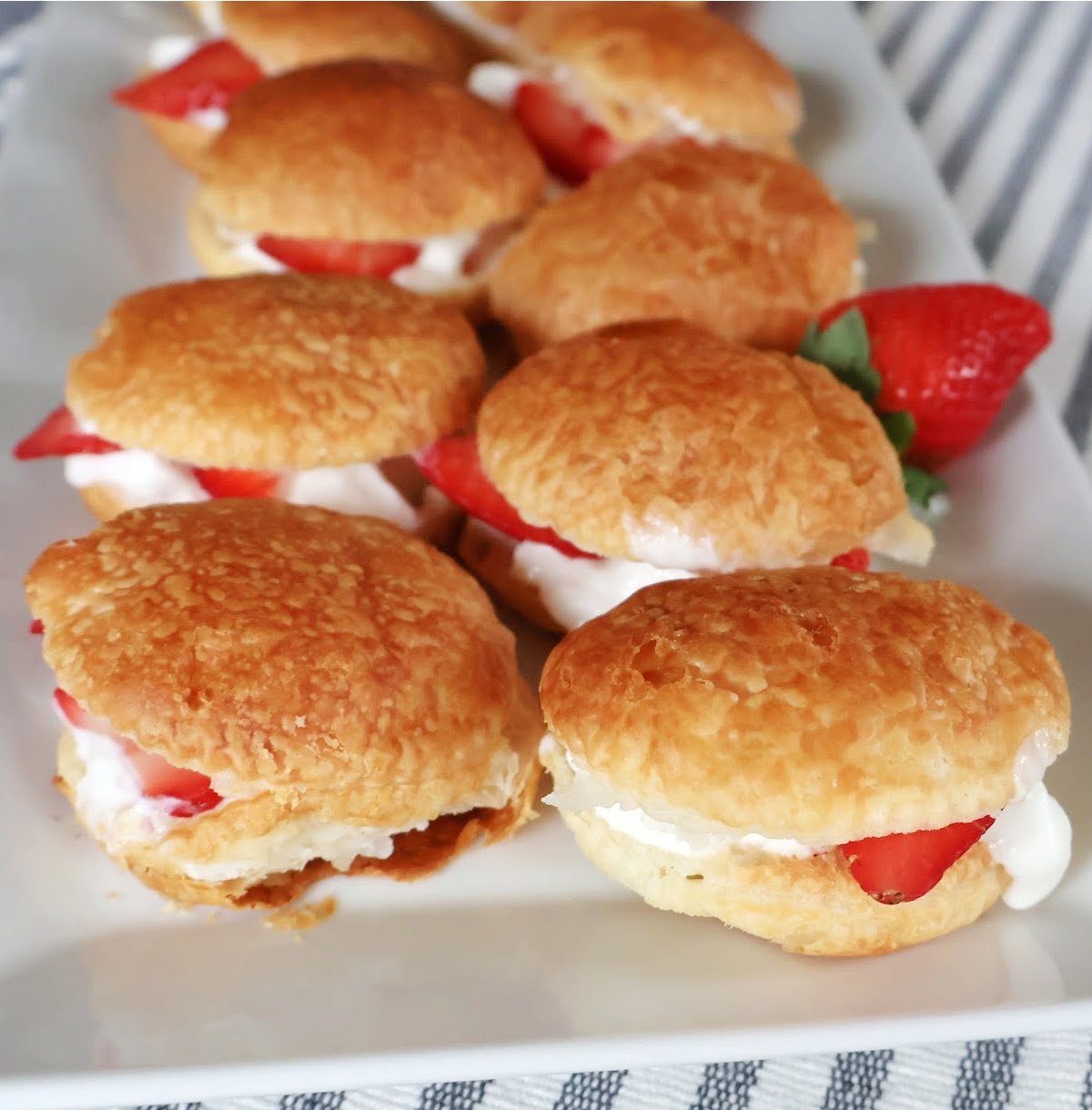 strawberry cream puffs