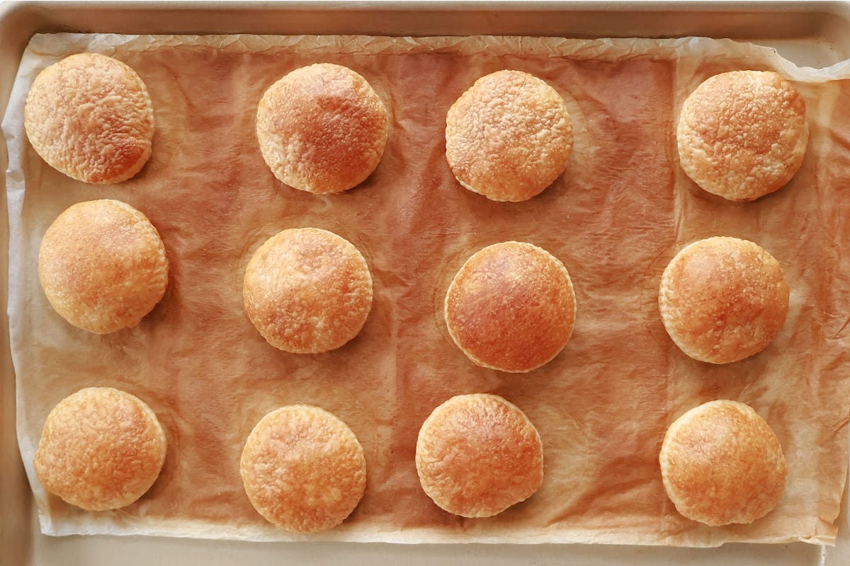 baked cream puff shells