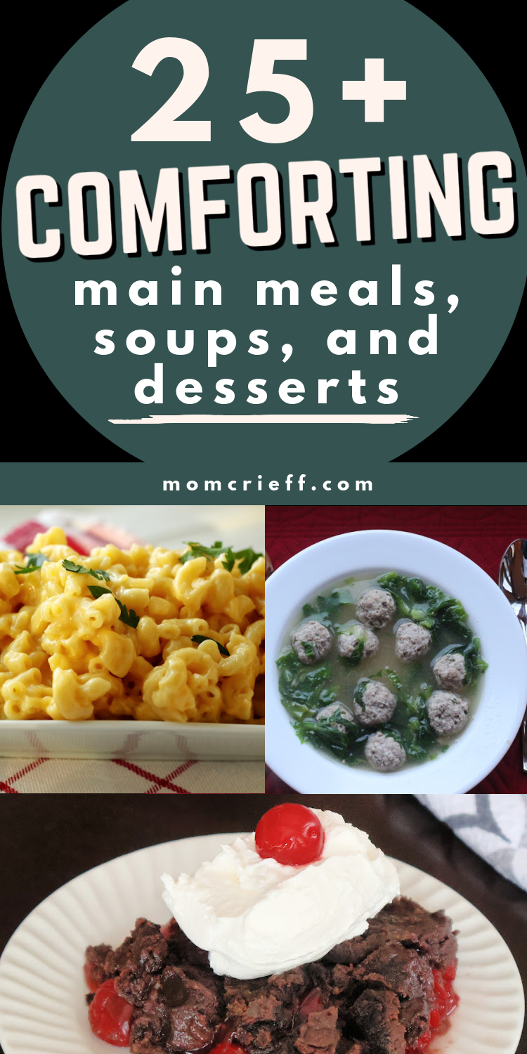 comfort foods pin image